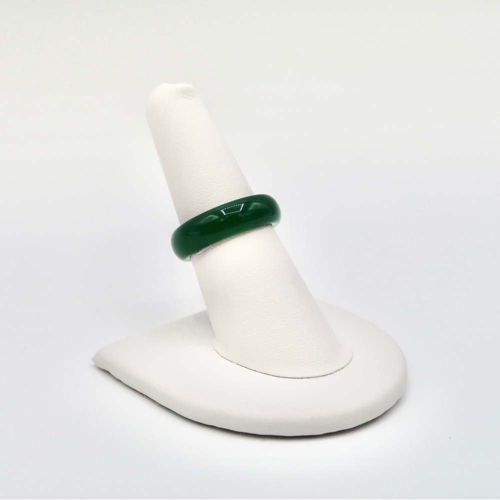 JADE WEDDING BAND - Picture 2 of 2
